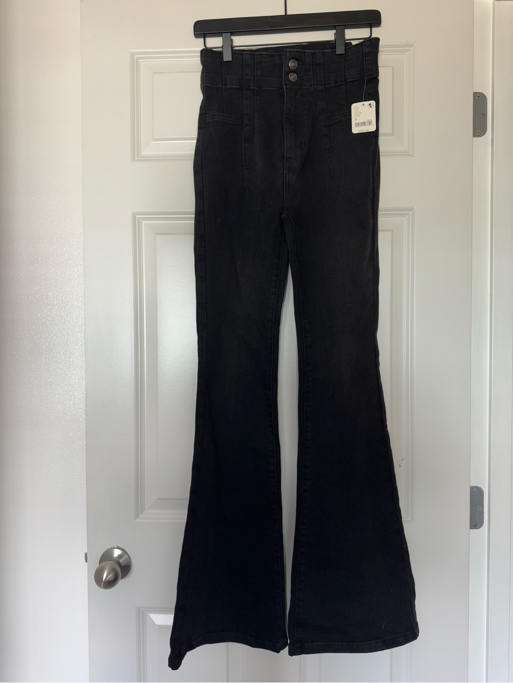 We The Free Black High-Rise Flare Jeans